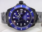 Rolex Submariner Blue Dial Black Case Replica Watch / Classic Model